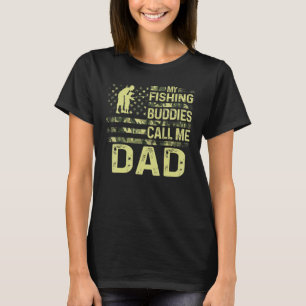 Camiseta Hombres Patrióticos Para Pescadores Mis Compañeros