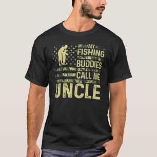Camiseta Hombres Patrióticos Para Pescadores Mis Compañeros