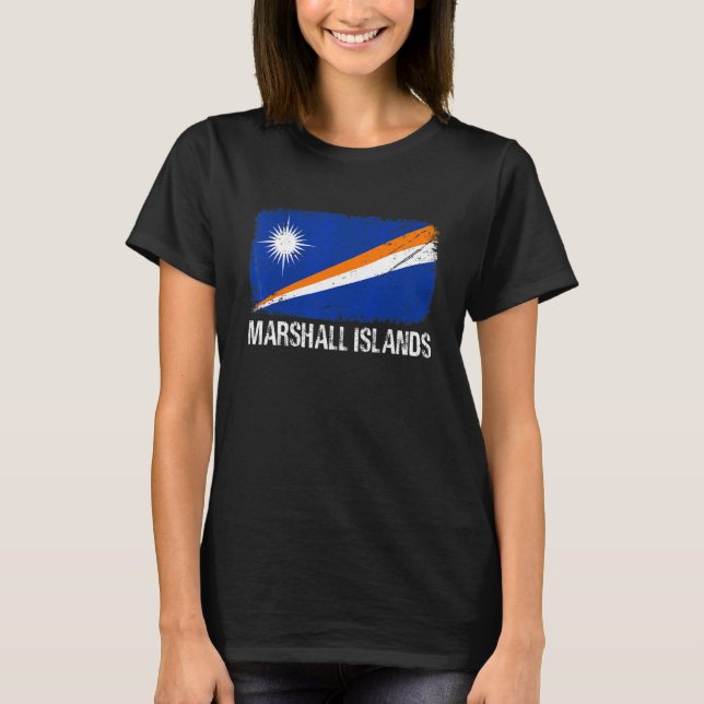 Camiseta Hombres patrióticos retro Mujeres Bandera de las I (Anverso)