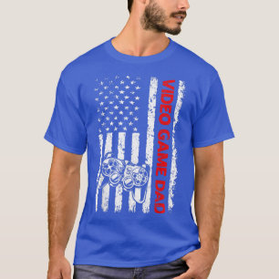 Camiseta Hombres Patrióticos Videojuego papá Hombres Fa