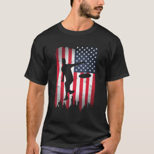 Camiseta Hombres Patrocinadores de Disco Patriótico Golf Ba