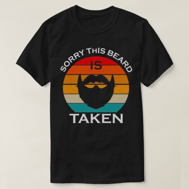 Camiseta Hombres Perdón por que esta barba se tome 18 (Diseño del anverso)