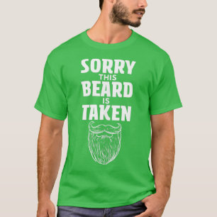Camiseta Hombres Perdón por que su barba sea considerada Dí