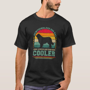 Camiseta Hombres Perro De Terranova Papá Como Padre Regular
