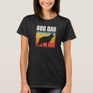 Camiseta Hombres Perro Papá Pastor Alemán Pastor Alemán Pas