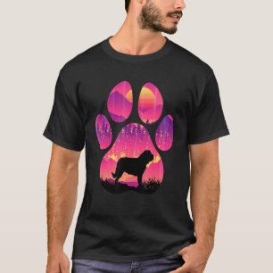 Camiseta Hombres Perros De La Madre De San Bernardo Paw