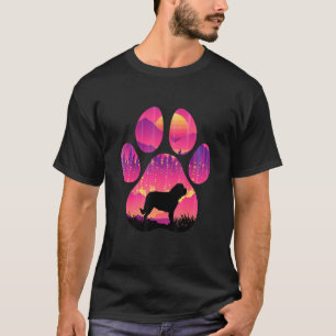 Camiseta Hombres Perros De La Madre De San Bernardo Paw