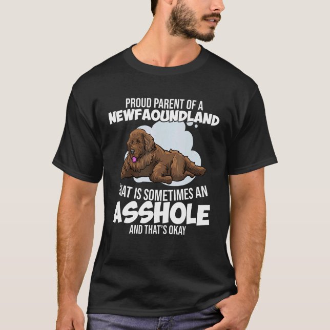 Camiseta Hombres Perros de Terranova (Anverso)