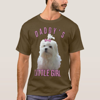 Camiseta Hombres Perros Malteses Padre Dueño Ama Fausto Per