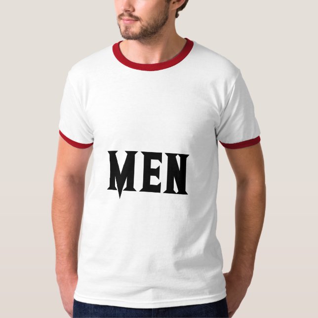Camiseta Hombres Personalizado Textos Kelly Ringer Básico d (Anverso)