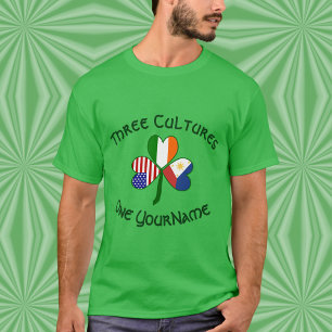 Camiseta Hombres personalizados de Filipinas Irlanda USA Tr
