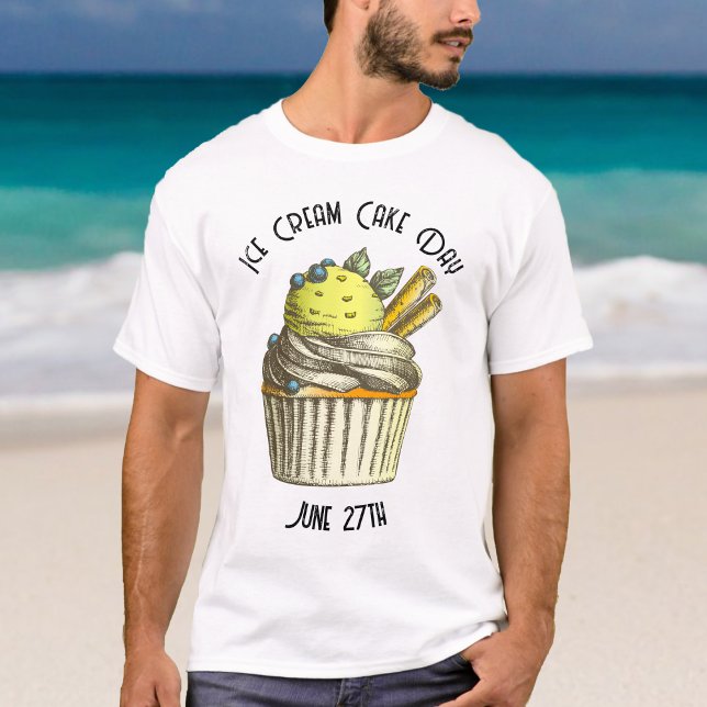 Camiseta Hombres Personalizados del Día Nacional del Pastel (Subido por el creador)