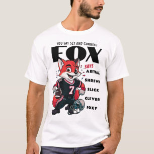 Camiseta Hombres Personalizados Foxy Fox, De Clérigo Negro 