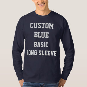 Camiseta HOMBRES personalizados Personalizados NAVY LARGA C