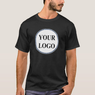 Camiseta Hombres Personalizados Regalos LOGO Blanco y Negro