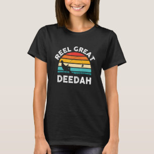 Camiseta Hombres Pescadores Carrete Gran Deedah Vintage Pes