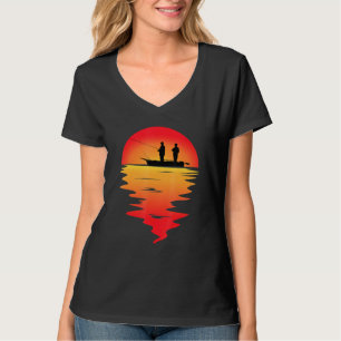 Camiseta Hombres Pescando A La Luz De La Luna I Fischer Ang
