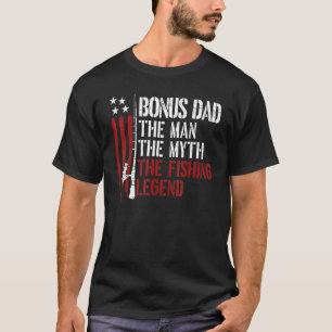 Camiseta Hombres Pescando Bono Papá El Hombre Leyenda Pesca