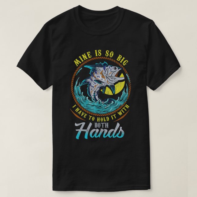 Camiseta Hombres Pescando Regalo Sarcástico Cito de Pescado (Diseño del anverso)