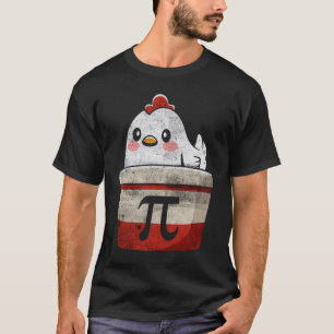 Camiseta Hombres Pi Day Math Chicken Pot Pi