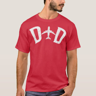 Camiseta Hombres Piloto Papá Pareja Familia Pareja de Avión