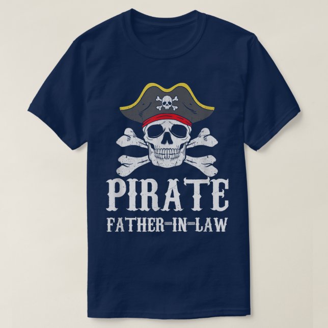 Camiseta Hombres piratas padre en la ley padre que coincide (Diseño del anverso)