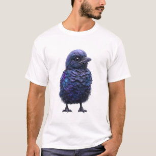 Camiseta Hombres polluelos de cuervo galaxia astral cósmica