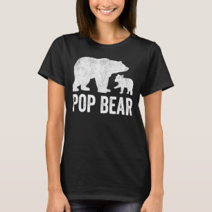 Camiseta Hombres Pop Bear Padres Día Abuela Fundadosa Cub N