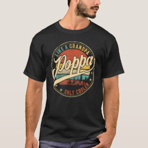 Camiseta Hombres Poppa Como Un Abuelo Solamente Día De Padr