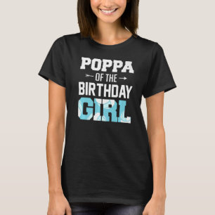 Camiseta Hombres Poppa De La Chica De Cumpleaños Voleibol P