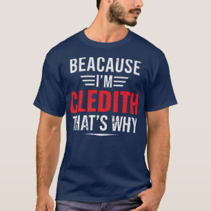 Camiseta Hombres porque soy Cledith por eso es que los Navi