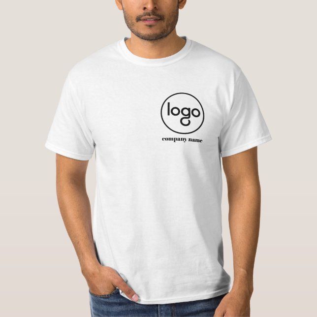 Camiseta hombres presupuesto blanco (Anverso)
