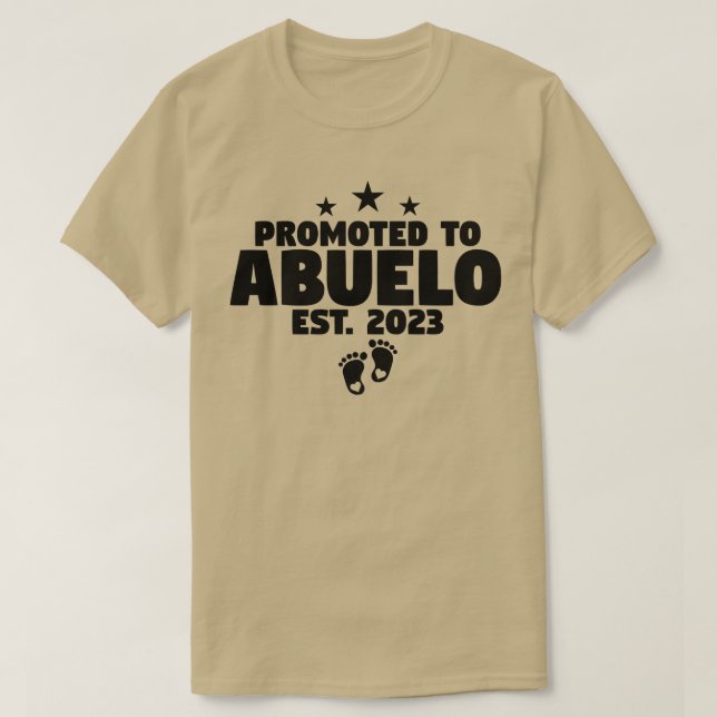 Camiseta Hombres Promocionados A Abuelo 2023 (Diseño del anverso)
