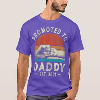 Camiseta Hombres Promocionados A Daddy 2021 Fist Bump Vinta