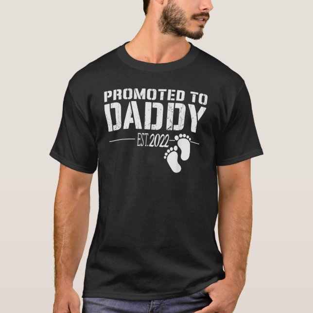 Camiseta Hombres Promocionados A Daddy 2022 Para El Nuevo P (Anverso)