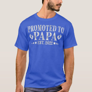 Camiseta Hombres Promocionados A Papa 2022 Nuevo Padre Prim