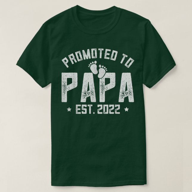 Camiseta Hombres Promocionados A Papa Est 2022 , Embarazo D (Diseño del anverso)