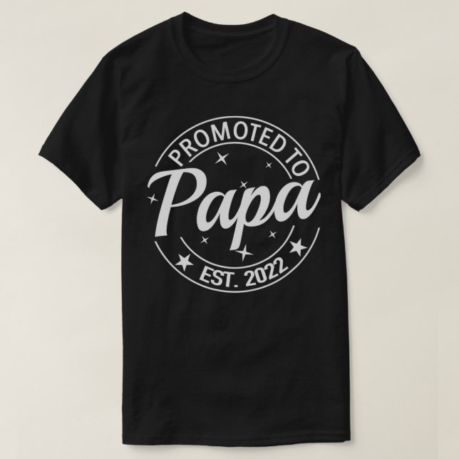 Camiseta Hombres Promocionados A Papa est 2022 Pronto Serán (Diseño del anverso)