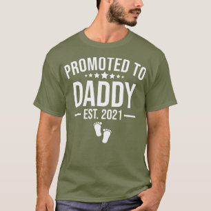 Camiseta Hombres Promocionados A Papi 2021 Padres Por Prime
