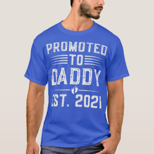 Camiseta Hombres Promocionados A Papi 2021 Primer Padre A