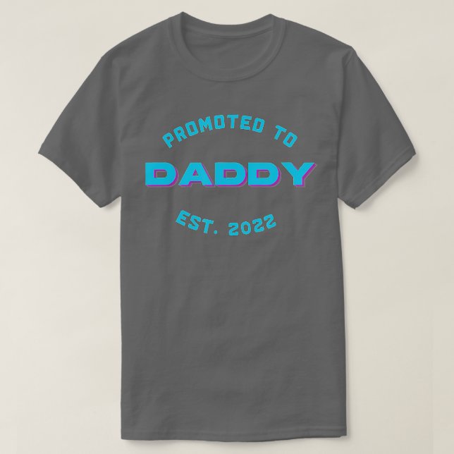 Camiseta Hombres Promocionados A Papi 2022 Día De Los Padre (Diseño del anverso)