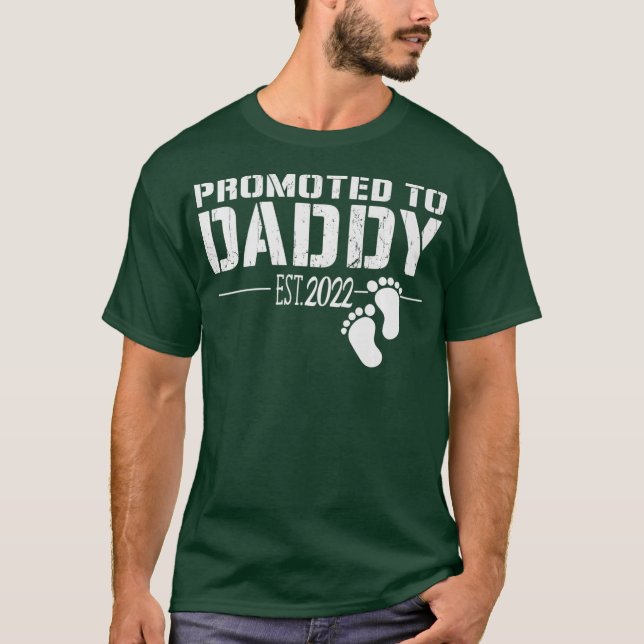 Camiseta Hombres promocionados a Papi 2022 regalo gracioso  (Anverso)