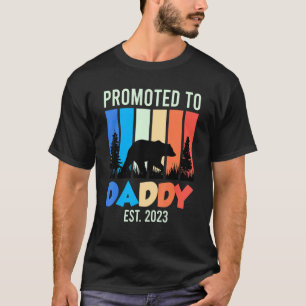 Camiseta Hombres Promocionados A Papi 2023 Esperante Papá 2