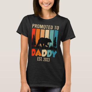 Camiseta Hombres Promocionados A Papi 2023 Esperante Papá 2