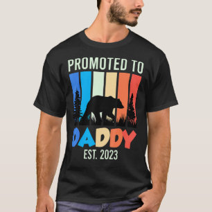 Camiseta Hombres Promocionados A Papi 2023 Esperante Papá 2