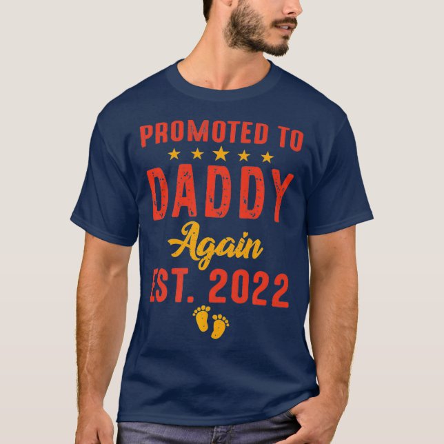 Camiseta Hombres Promocionados A Papi De Nuevo 2022 Diverti (Anverso)