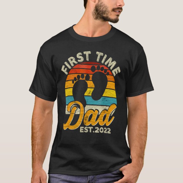 Camiseta Hombres Promocionados A Papi Nuevo Padre Por Prime (Anverso)