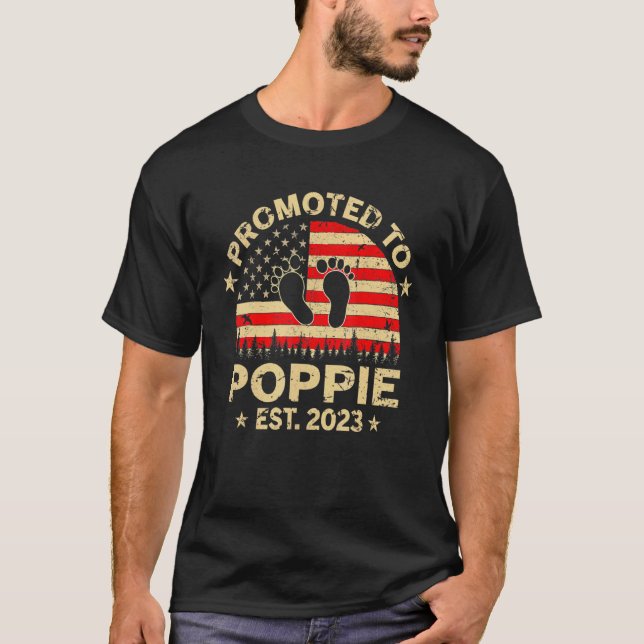 Camiseta Hombres Promocionados A Poppie 2023 Padres Origina (Anverso)
