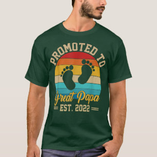 Camiseta Hombres promocionados a un embarazo gracioso 2022