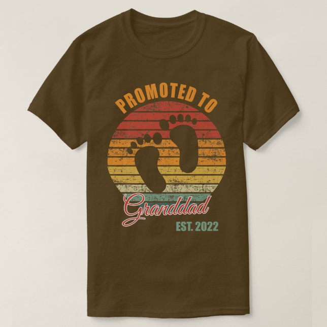 Camiseta Hombres Promocionados Al Abuelo Est  (Diseño del anverso)